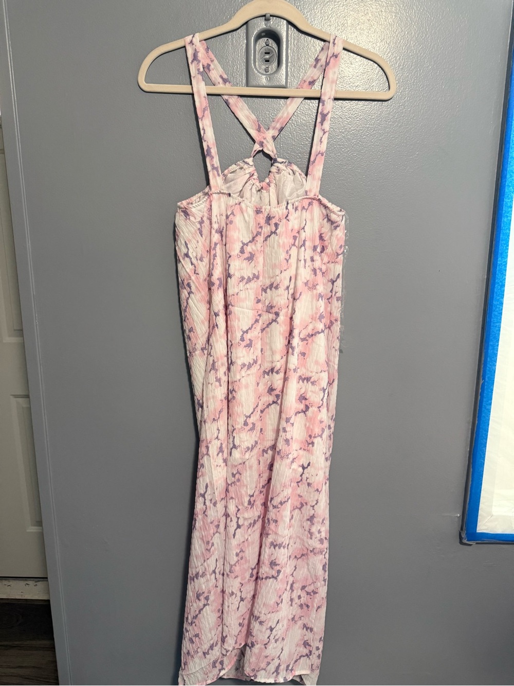 HYFVE Pink and Purple Halter Midi Dress - Picture 3 of 3